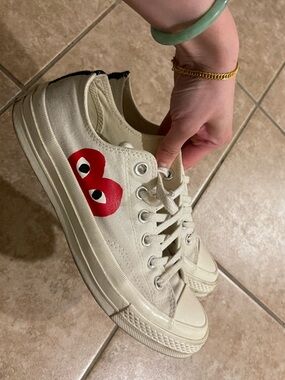CDG PLAY x Converse Women's 8/10 condition size 8 womens